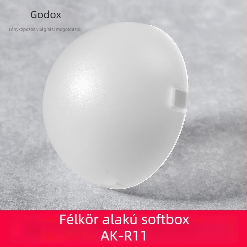 AK-R1 puha fény diffúzor V1 kamera számára – félkör alakú hordozható töltőfény – God bull