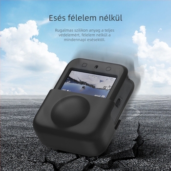 DJI Osmo 360-hoz illő szilikon védőhüvely objektívvédővel – ütésálló, kopásálló, karcolásálló