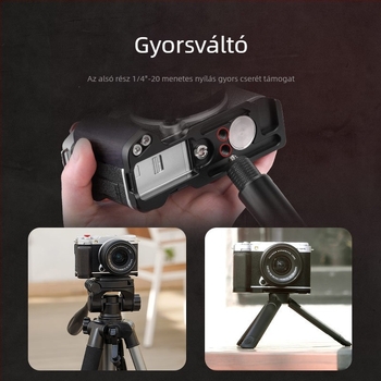 Fuji X-M5-höz egykezes markolat tartó — L alakú hideg cipő ujjfogó kiegészítő Fly023_1