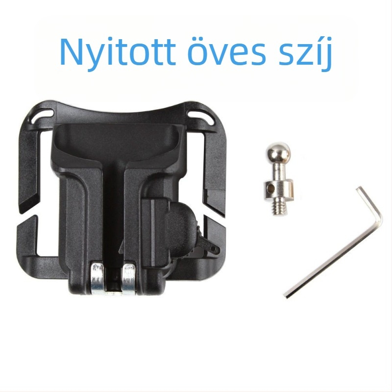 DSLR kamerához való övcsat: nyitott/zárt csat, műanyag, teherbírás 2 kg alatt, hossz 10 cm