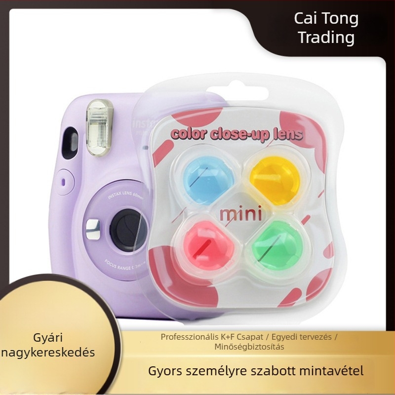 Polaroid Mini 11 objektív kiegészítő: négyszínű előszűrő, leválasztható tükrös objektív