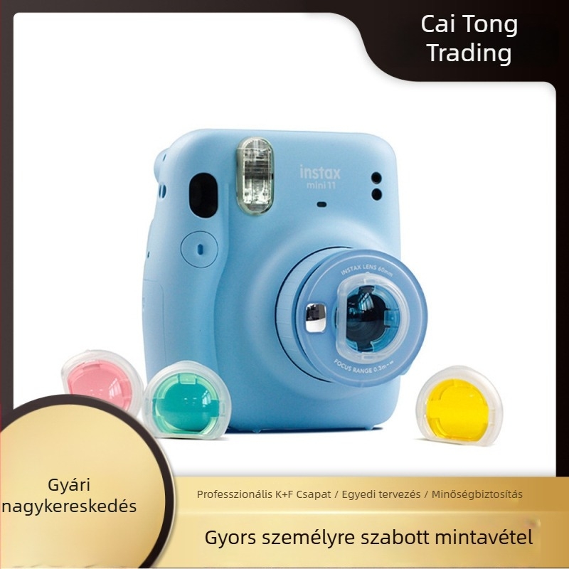 Polaroid Mini 11 objektív kiegészítő: négyszínű előszűrő, leválasztható tükrös objektív