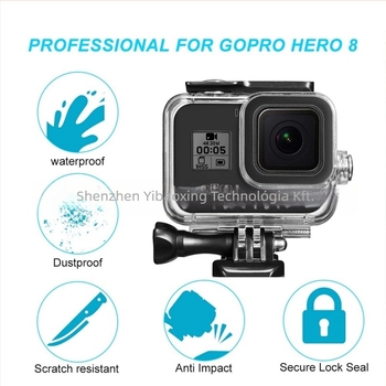 GoPro Hero9 védőtok | Átlátszó akril, vízálló tok | Ütésálló | Kompatibil a Hero9