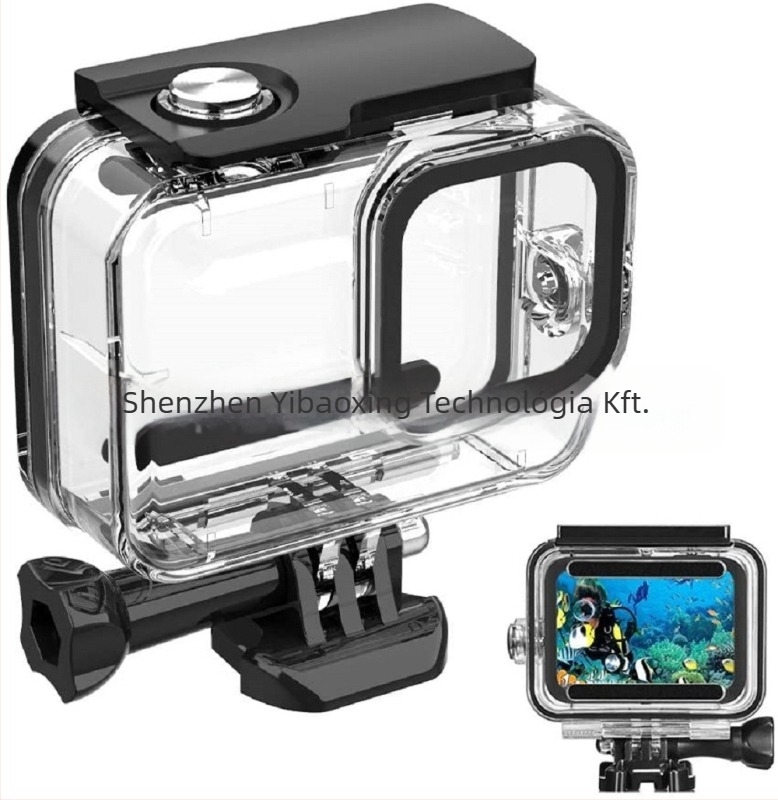 GoPro Hero9 védőtok | Átlátszó akril, vízálló tok | Ütésálló | Kompatibil a Hero9