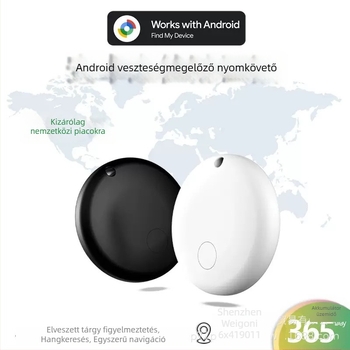 GPS házikedvenc lokalizátor Android Google verzióval, Bluetooth nyomkövető, iOS-kompatibilis, ABS ház
