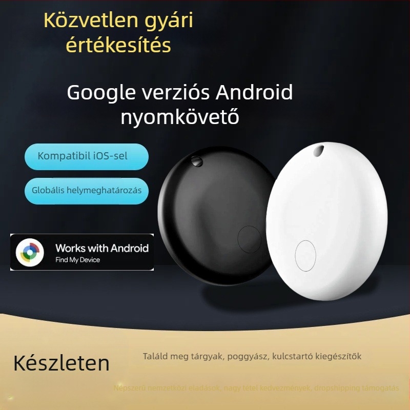 GPS házikedvenc lokalizátor Android Google verzióval, Bluetooth nyomkövető, iOS-kompatibilis, ABS ház