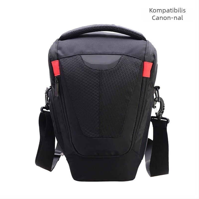 DSLR kamera táska – megnagyított háromszög alakú válltáska teleobjektívekhez 70-200/100-400, nylonból, kompatibilis Nikon, Canon és Sony