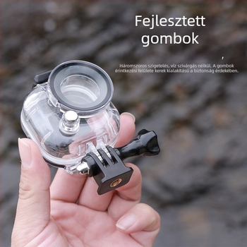 Insta360 Go Ultra védőtok — 50 m-ig vízálló merüléshez, anyagok: PC 2805, 304 rozsdamentes acél, ABS és optikai edzett üveg