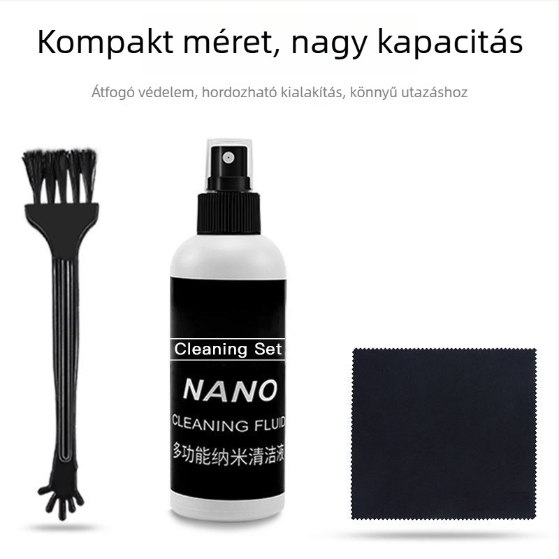 hat darabos tisztító készlet nanoantibakteriális összetevőkkel laptopokhoz, számítógépekhez és DSLR kamerákhoz