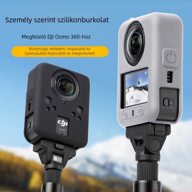 Szilikon védőtok DJI Osmo 360-hoz — Libor Os02, test- és objektívvédelem, csomag: test- és objektívtok