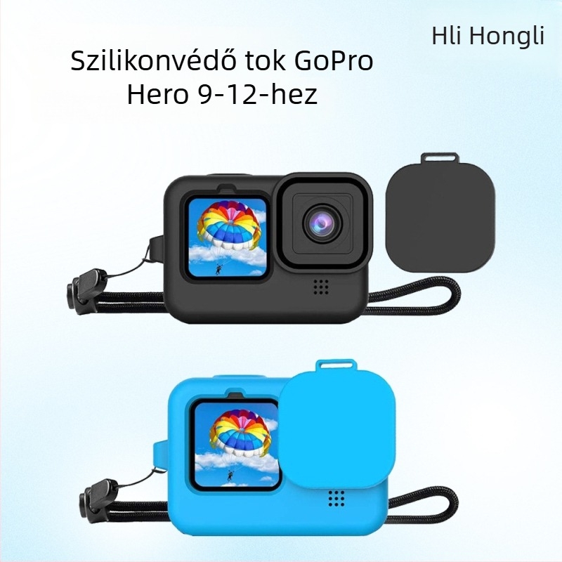 GoPro 9/10/11/12 szilikon védőtok — Szilikon, Kompatibilis 9/10/11/12, Hongli