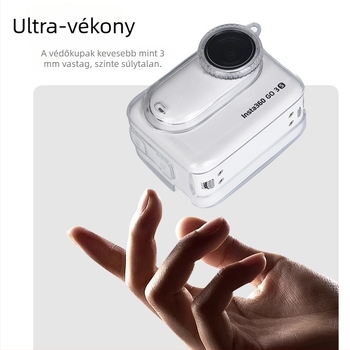 Insta360 GO3S átlátszó puha gumi védőtok test és lencse védelme
