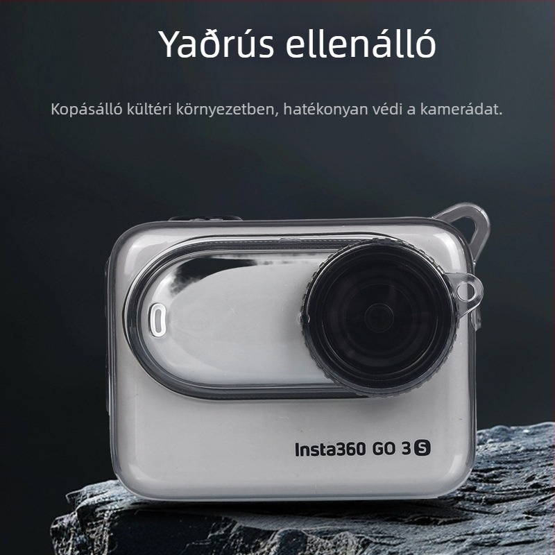 Insta360 GO3S átlátszó puha gumi védőtok test és lencse védelme