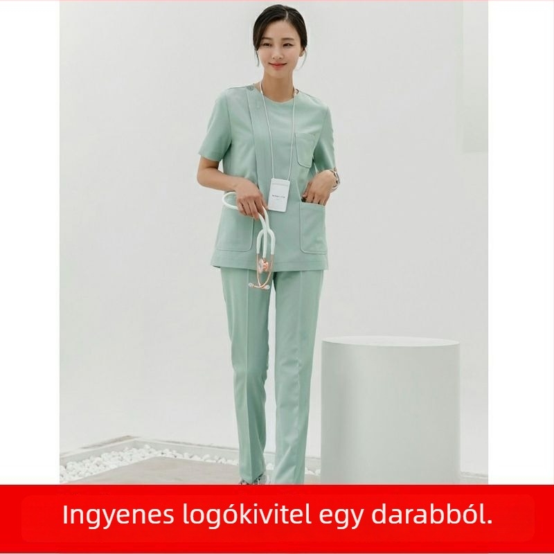 Uniszex sebészeti Scrub felső Five-Quarter és szarv ujjal, Chenille-Spandex anyag (70–80%), sugárvédelmi, hossz 50–65 cm, tavasz 2025