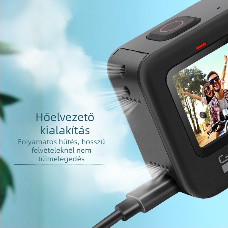 GoPro HERO8-11 ABS műanyag újratölthető hűtő oldalsó fedél és akkumulátor oldalsó fedél – kiegészítő