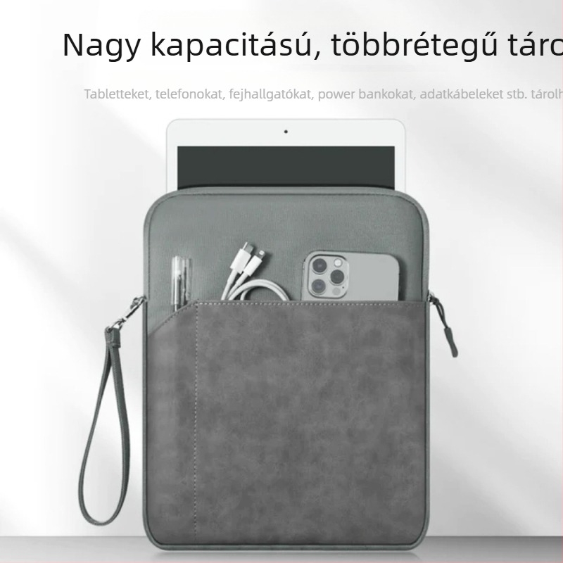 iPad 9–11 hüvelykes tároló táska védőtokkal és belső béléssel