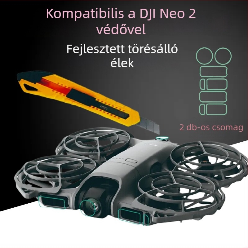 Fisheye lencse védőfilm DJI NEO 2-höz – Nano HD, Modell Neo2-bhm-sf, Anyag: Nanomateriál, Kompatibilis a DJI NEO 2-vel