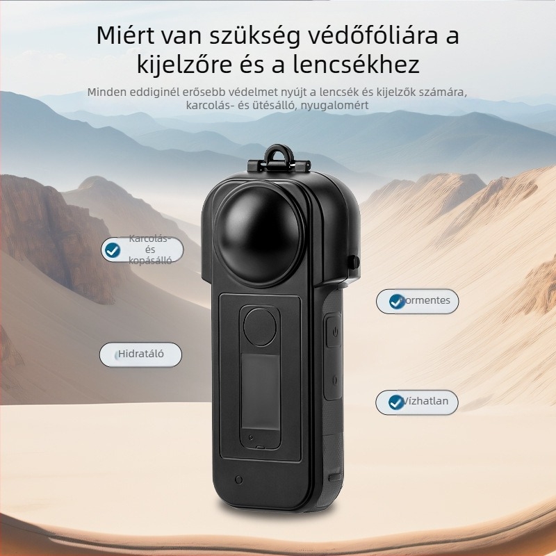Flymile X5030_1 Insta360 X5-hoz szánt védőfedél-készlet — képernyővédő, lencsevédő, gimbalvédő
