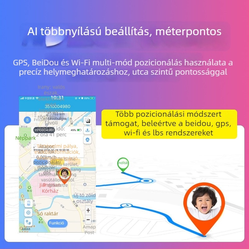 GPS gyermeklokátor – nyomkövetés és helymeghatározás, elvesztés és elrablás elleni védelemmel
