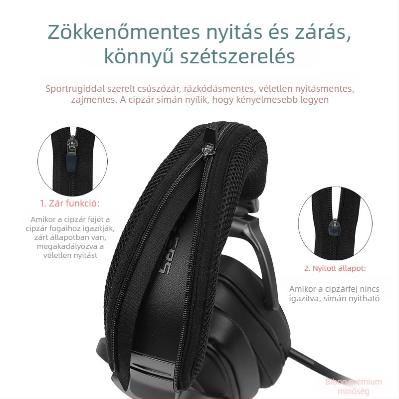 Biboo fejhallgató fejvédő szalagborítás ASUS ROG Delta Prism S fejhallgatóhoz – lélegző hálós anyag