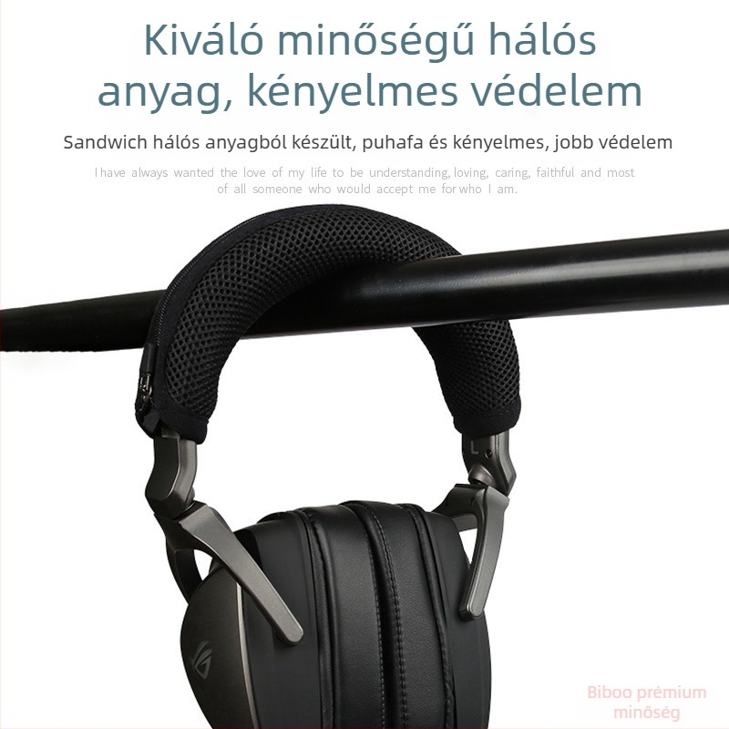 Biboo fejhallgató fejvédő szalagborítás ASUS ROG Delta Prism S fejhallgatóhoz – lélegző hálós anyag