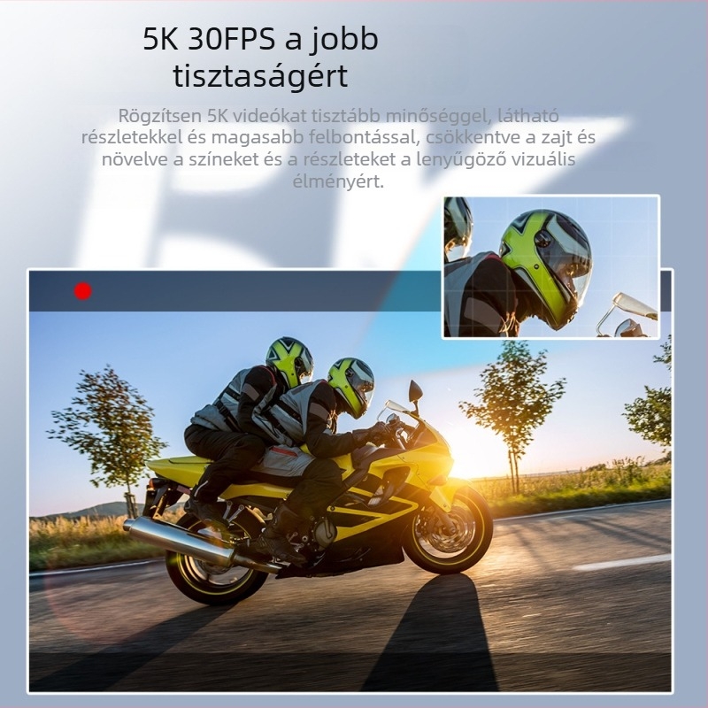 5K érintéses kettős kijelzős sportkamera | WiFi távirányító | Modell H26TP, 2400W pixel, TF-kártya, 60 perc akkumulátor