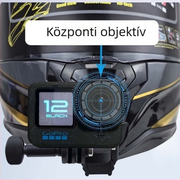 Műanyag középre helyezett lencsés tartó GoPro és DJI akciókamerákhoz