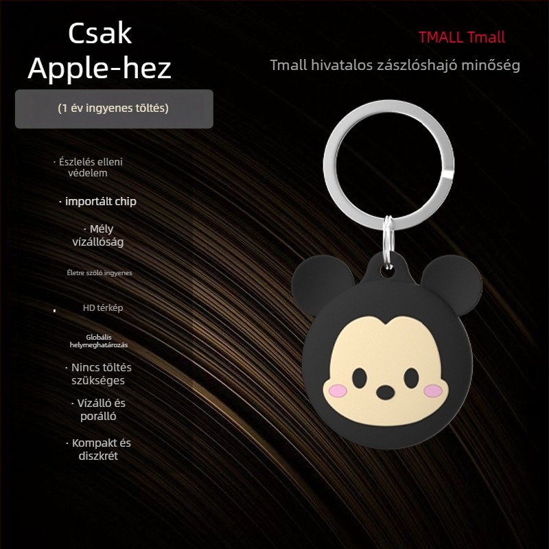 AK-28B GPS-kereső Android és iOS számára; univerzális nyomkövető gyerekeknek, időseknek és háziállatoknak; 240 mAh akkumulátor; globális helymeghatározás, térkép-navigáció; kulcstartóként viselhető