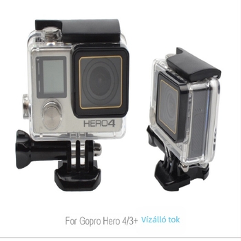 GoPro Hero3+/Hero4 vízálló ház, műanyag védőhéj merüléshez