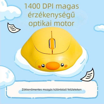Dake duck vezeték nélküli, csendes egér, Bluetooth kettős mód, újratölthető