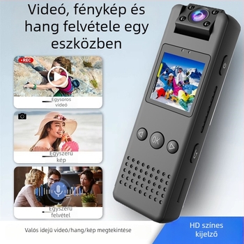 M51 testkamera – 1080p, 1,3 hüvelykes LCD, TF memóriakártya, széles látószög, 5 órás üzemidő