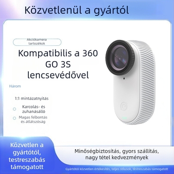 Objektívvédő sapka Insta360 Go3/Go3S — edzett üveg; rendkívül átlátszó polikarbonát; eredet: Kína; márka: Neutral