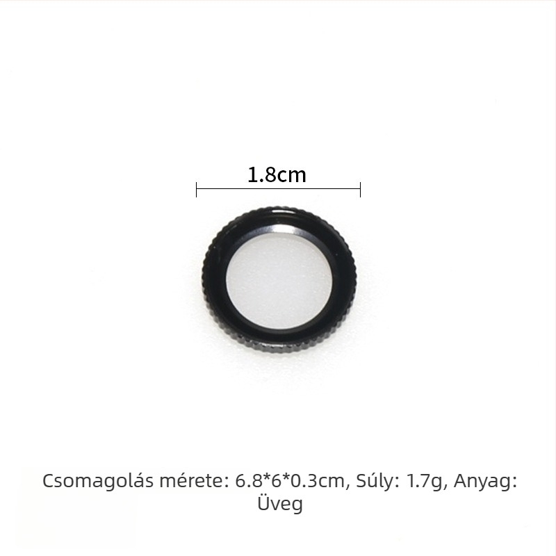 Objektívvédő sapka Insta360 Go3/Go3S — edzett üveg; rendkívül átlátszó polikarbonát; eredet: Kína; márka: Neutral