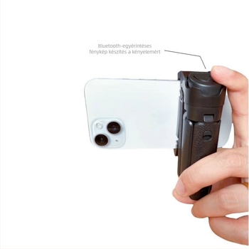 F15 mini Bluetooth selfie bot teleszkópos karral, alumínium-ABS ötvözet, távirányítóval, stabilizációs rendszer