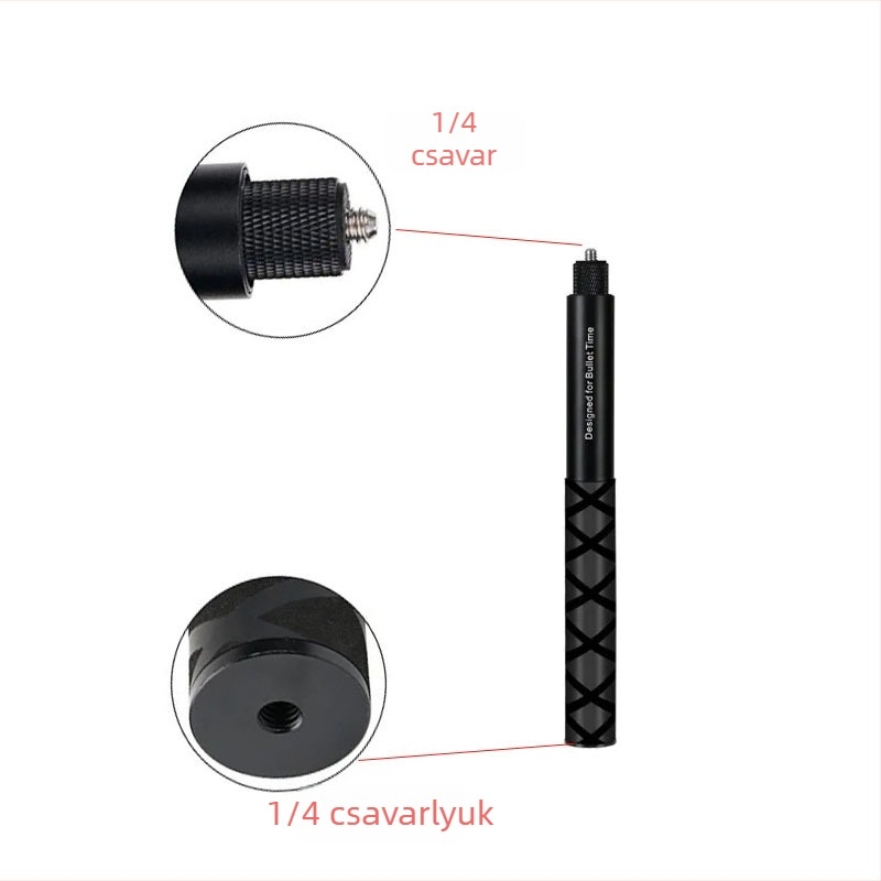 HB-120Z 7-szakaszos alumínium ötvözetű kiegészítő kar akciókamerákhoz és panorámaképekhez; kompatibil Insta360X4, GoPro, DJI Action 5; teherbírás max. 2 kg; logó nyomtatási lehetőség.