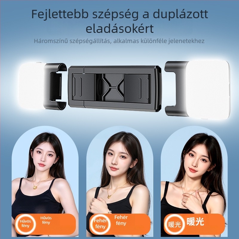 CRENOV Négytengelyes Gimbal Selfie Stick, Alumínium‑Ötvözet + ABS, Bluetooth Távirányító, Rezgéscsillapítás, Kitöltő Fény