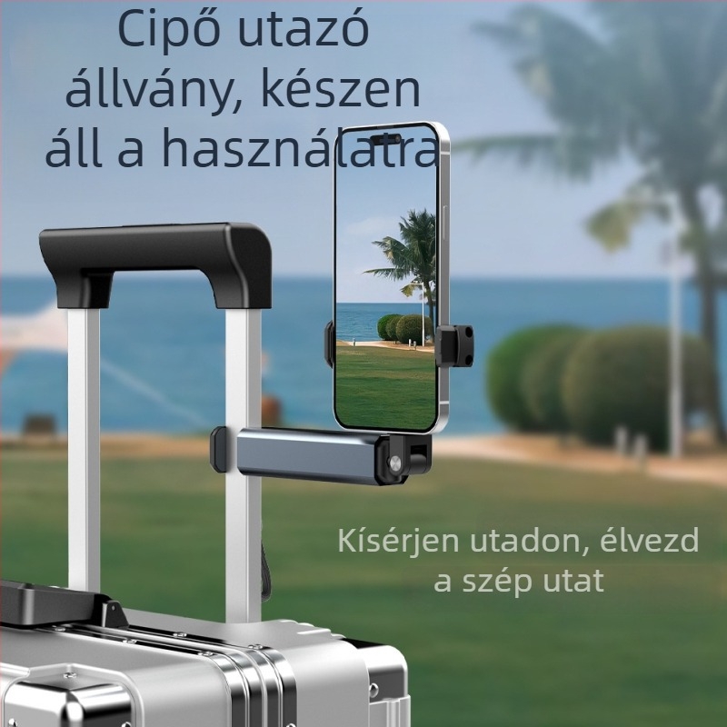 Felső felvételi állvány mobiltelefonhoz, hordozható, 360° forgás, műanyag