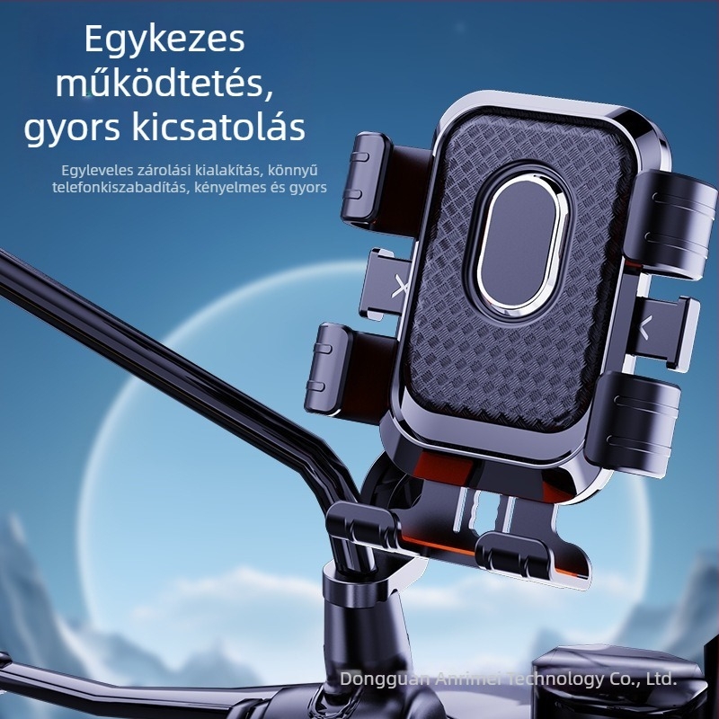 Kerékpáros telefon-tartó és kerékpár állvány - rezgéscsillapító, műanyag, testreszabható, általános használatra