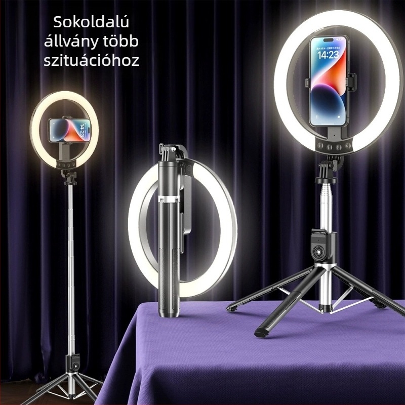 Selfie bot és padlón álló tripod mobiltelefonokhoz, alumíniumötvözet, Lan xinda, testreszabás elérhető