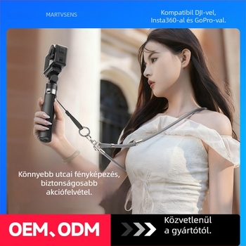 Hordozható Selfie Stick, L5pro Standard Edition, univerzális a DJI Action 6/54 Pro és Shadow Stone GoPro-hoz, Alumíniumötvözet, OEM/ODM logó