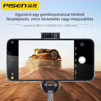 Pisen Mini Integrált Bluetooth Selfie Bot Távirányítóval – Műanyag Test, Testreszabható