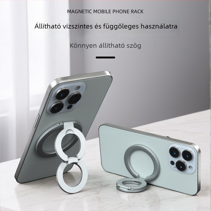 Mágneses telefonállvány, univerzális, ötvözetből, testreszabás elérhető