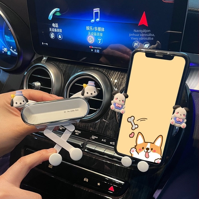 Autótelefon-tartó a szellőzőbe navigációhoz — Little Mickey, általános célú, licencelhető magáncímke, általános anyag, általános stílus
