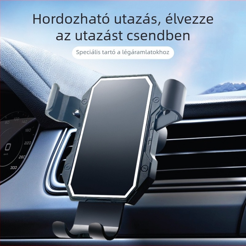 Autóba szerelhető tartó légcsatornához, navigációs tartó, univerzális mágneses tabletatartó, műanyag