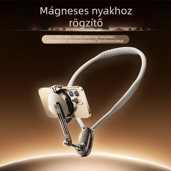 Xinlin Mágneses nyakpánt akciókamerákhoz - Szilikon+PC, univerzális, rezgéscsillapító
