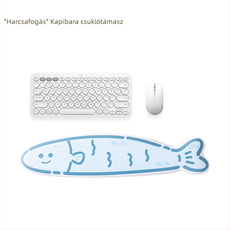 Kapibara csuklótámasz egérpad és billentyűzetpad, csúszásmentes gumi asztali matrica, 235×245×2 mm vagy 400×96×2 mm