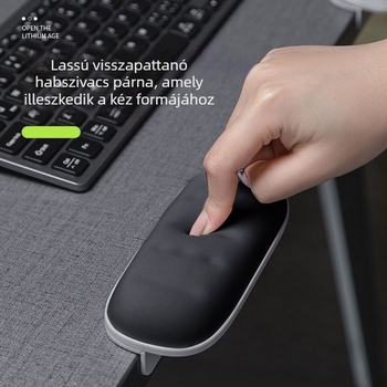 Multifunkcionális asztali alátét könyöktámasz és forgatható csuklótámasz, szilikon antislip asztali matrac irodai használatra, billentyűzet-támasz, modell 4658769769