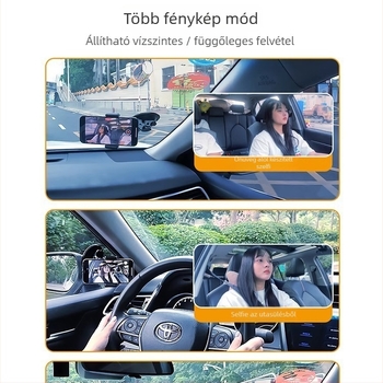 Autótelefon-tartó vákuumos rögzítéssel navigációhoz és videózáshoz (Típus: Autó tartó; Anyag: Műanyag; Stílus: Általános)