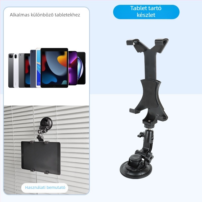 Autótelefon-tartó vákuumos rögzítéssel navigációhoz és videózáshoz (Típus: Autó tartó; Anyag: Műanyag; Stílus: Általános)