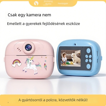 Gyermekeknek szánt azonnali nyomtatású kamera, Z13 modell, 2024-es kiadás, TF memória, 2,4 hüvelykes LCD, 300k pixel